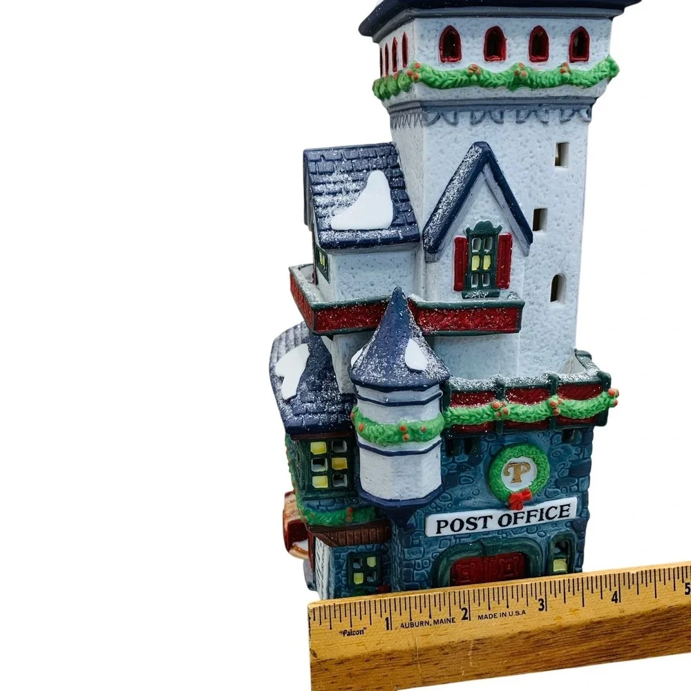 Vitg Dept 56 Heritage Village North Pole Post Office 5623-5 Porcelain Light 1992